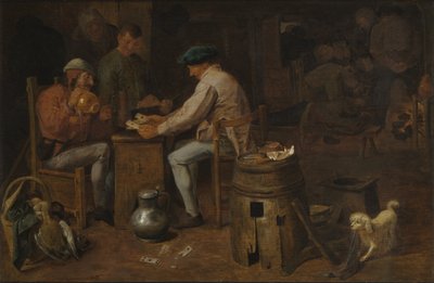 I giocatori di carte da Adriaen Brouwer